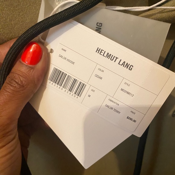 Helmut Lang Olive Green Men’s Sailor Hoodie - Picture 6 of 6